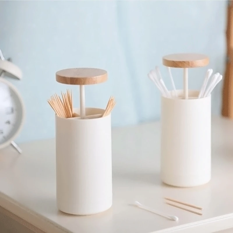 AutomaticPopupCottonBudSwabsToothpickDispenserCaseHomeHotelDecoration