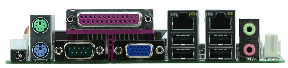 Материнская плата Intel J1900 Bay trail Mini ITX с двойным гигабитным Ethernet / 6 * COM/ 8