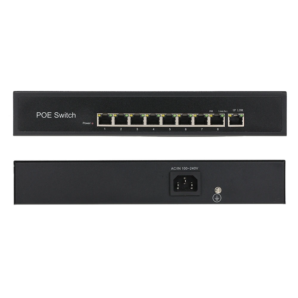 SUCAM 8 Channel 1 + 8 Порты коммутатор POE инжектор Мощность Over Ethernet IEEE 802.3af металла для POE ip-камер С Питание