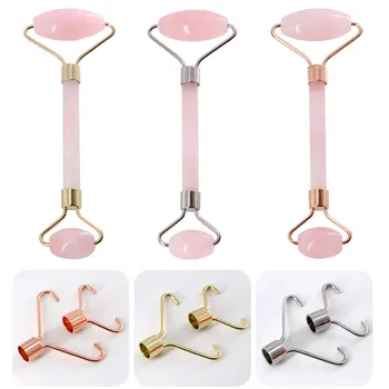 

Rose Quartz Roller Slimming Face Massager Lifting Tool Natural Jade Facial Massage Roller Stone Skin Massage Health Care #292377