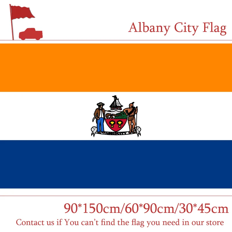 

Free shipping Albany City Flag Of New York State 90*150cm 60*90cm Flag 3x5ft Custom Polyester 30*45cm Car Flag For Campaign Vote