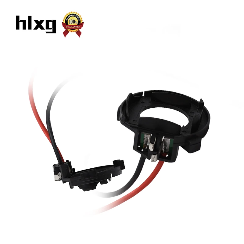HLXG 2 шт. автомобильный Стайлинг H7 светодиодные лампы для фар адаптер басы Volkswagen golf