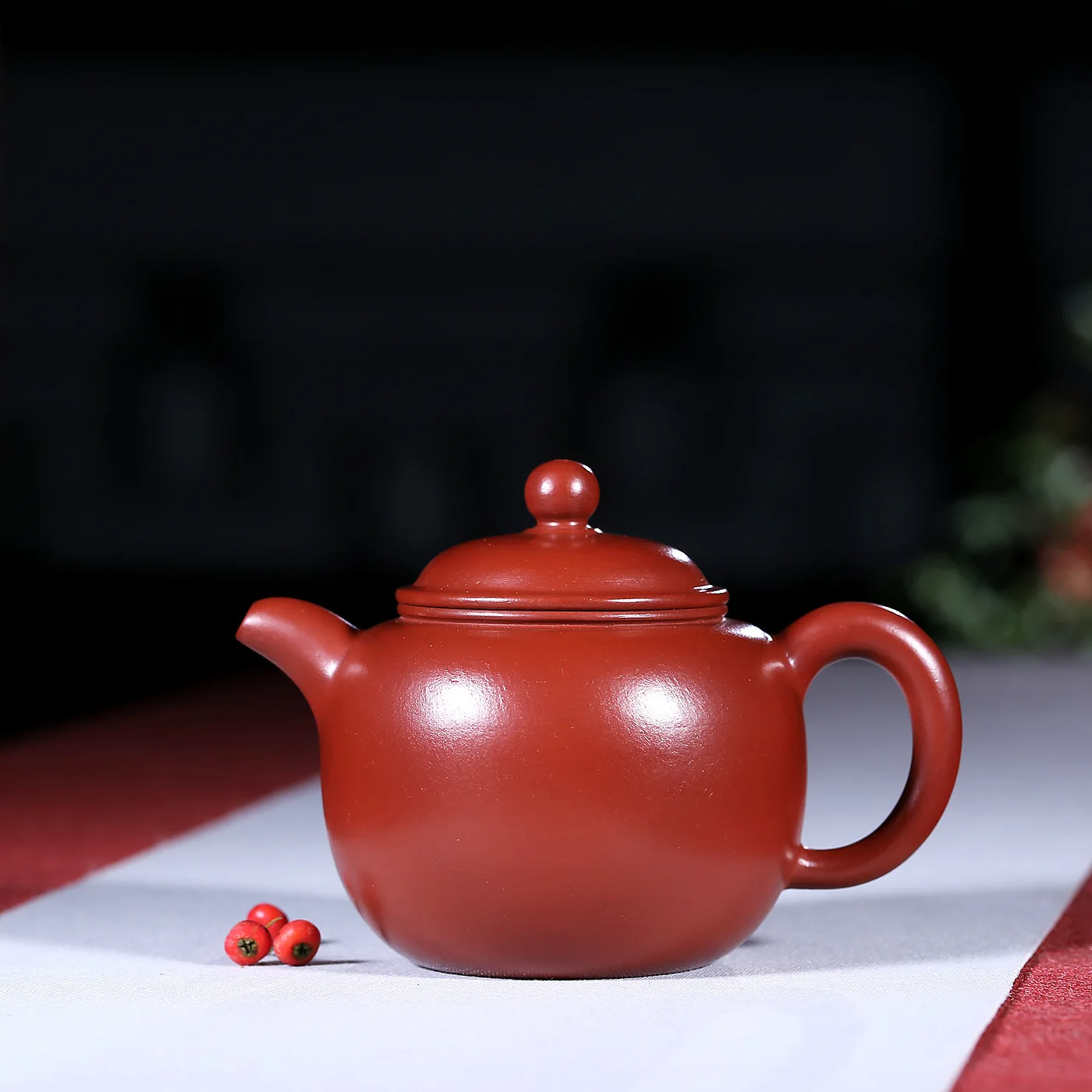 

Teapot Yixing Bright Red Robe Full Manual Bao Zun Teapot Kungfu Online Travel Tea Set Gift Infusion Of Tea Kettle Wholesale