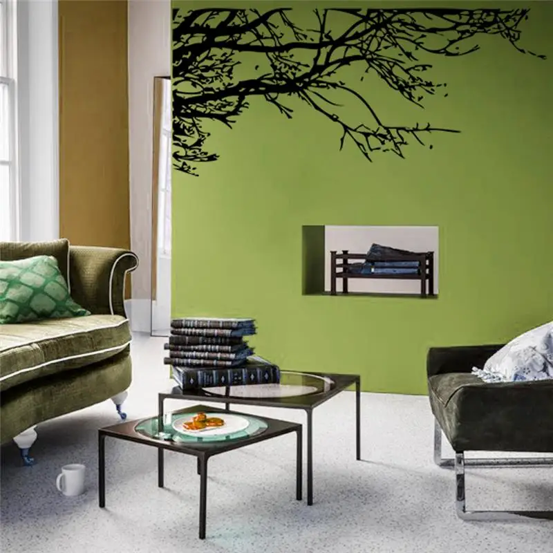 Removabl Decor Vinyl Mural Art DIY Black Tree Branch Wall Sticker Decal