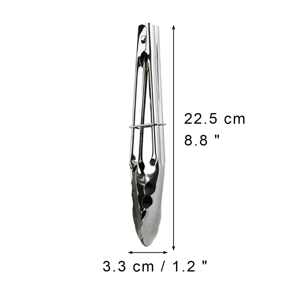 1-Piece-8-8-inch-BBQ-Tongs-Stainless-Steel-Kitchen-Pliers-Lock-Design-Barbecue-Clip-Clamp