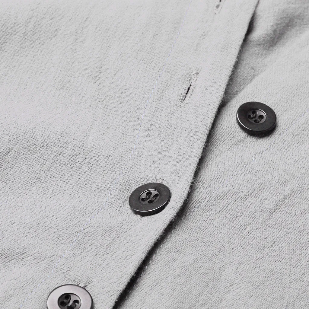 Комбинезон Женский Повседневный на пуговицах свободный однотонный короткий рукав открытый широкие ноги Длинный летний пляжный комбинезон летняя одежда