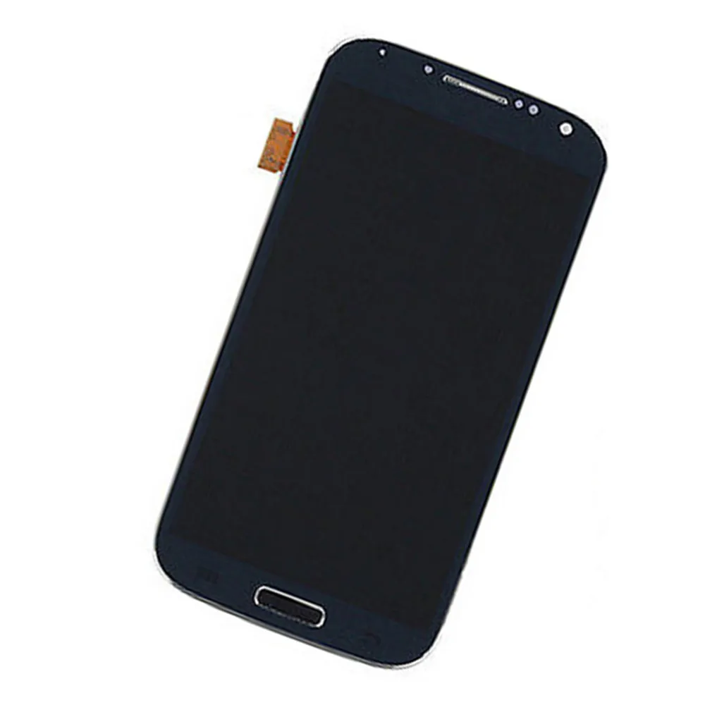 Для samsung Galaxy S4 i337 i9505 M919 i9500 ЖК-дисплей с сенсорным экраном дигитайзер Рамка в сборе - Цвет: Black