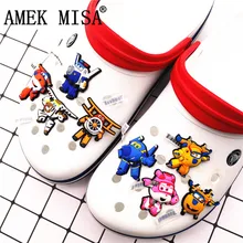 1 шт. распродажа украшения для обуви 3D Супер Крылья аксессуары для обуви обувь с мультяшками пряжки подходят Croc jibz дети F-XFX08