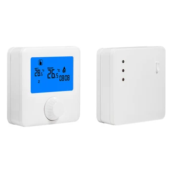 

5A Wireless RF Room Gas Boiler Heating System Programmable Thermostat