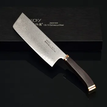 

8'' Nakkiri Chef Knife Kitchen Japanese VG10 Damascus Steel Sharp Meat Cutter Fish Fillet Vegetable Chopping Cooking Knife 49
