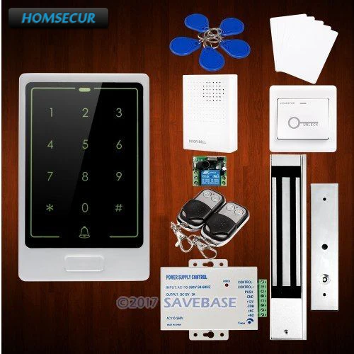 

HOMSECUR Waterproof Metal Case Access Control IC Reader System+Waterproof Magnetic Lock