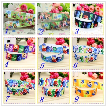 

7/8'' Free shipping petter printed grosgrain ribbon hairbow headwear party decoration diy wholesale OEM 22mm D315
