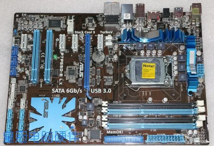 

ASUS P7P55D-E LX motherboard DDR3 LGA 1156 P55 16GB for I5 I7 CPU USB2.0 USB 3.0 P55 Desktop mainboard