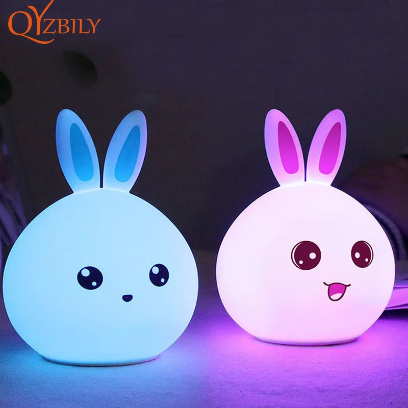 

Desk lamp led table light modern night light power bank Usb led lamp colors Children's gift bedroom rechargeable touch switch