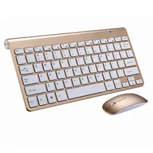2.4G Wireless Keyboard and Mouse Mini Multimedia Keyboard Mouse Combo Set For Notebook Laptop Mac Desktop PC TV Office Supplies