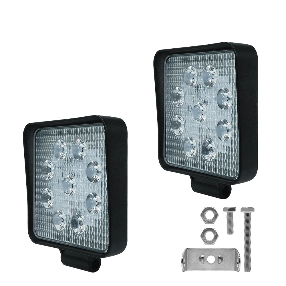 Свет работы 27 W 42 W Фарос 4x4 аксессуары Offroad светодиодный свет бар 12 V Worklight Off Road Барра светодиодный светильник для УАЗ JeeP