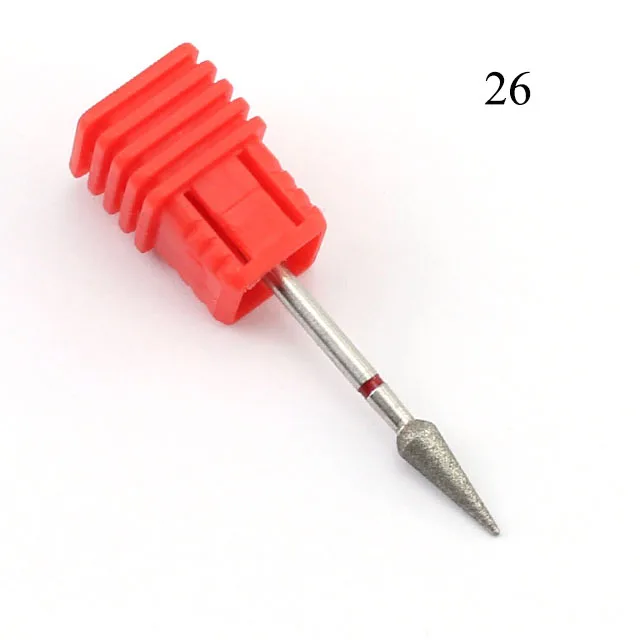 1PC Diamond Nail Drill Bit Milling Cutter For Manicure Electric Machine Cutticle Remove Files Nail Polish Burr Nail Art Tools - Цвет: 26