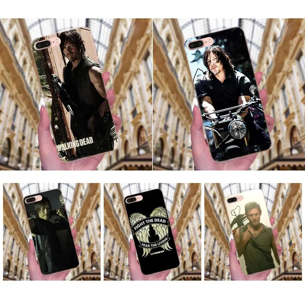 Мягкие ТПУ чехлы для Huawei Mate 7 8 9 10 20 P8 P9 P10 P20 P30 Lite Plus Pro 2017 Ходячие мертвецы Дэрил