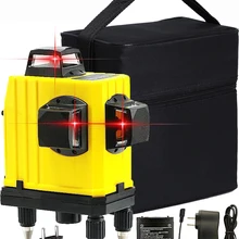 Лазерный уровень 12 линий Профессиональный лазер 635 нм функция Slash Вертикальная Горизонтальная 360 градусов роторная самонивелирующаяся Крестовая инструменты