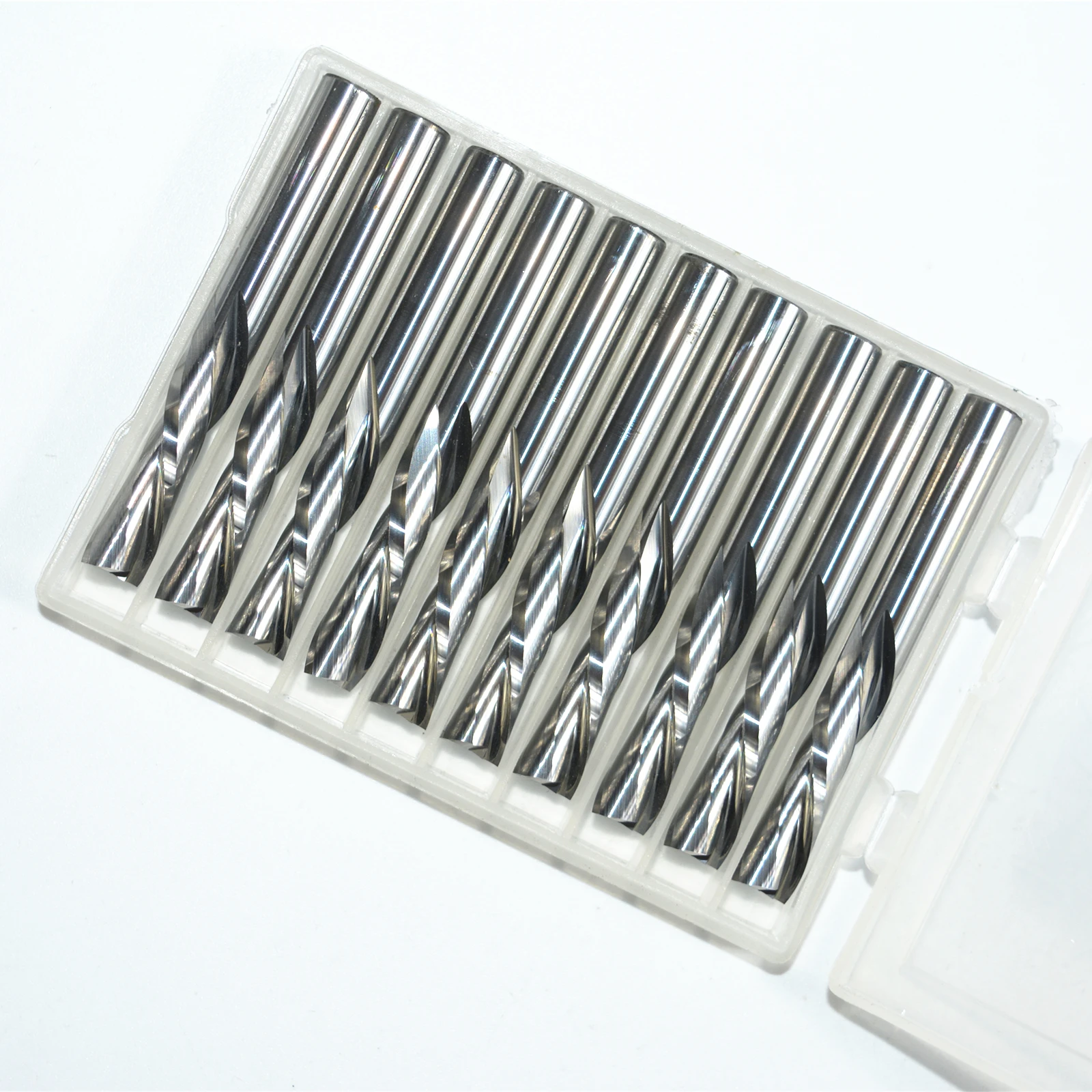 6 мм* 22mm-10pcs-cnc твердосплавные деревообрабатывающей гравировки маршрутизатор бит, 2 флейты вниз cut фреза, Левая спираль древесины, фрезы