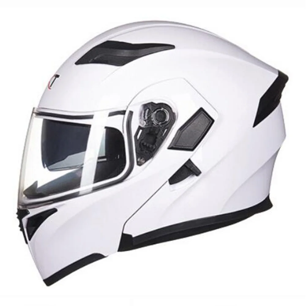 GXT мотоциклетный шлем флип-ап мотокросса шлемы мужские Полное Лицо мото шлемы мотоцикл Capacete Casco мото с двойным объективом - Цвет: Colour 1
