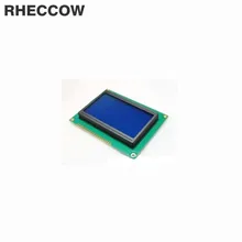 Rheccow 5 V персональный модуль lcd дисплей LCM 12864 128*64 128X64 синий черный свет белый характер