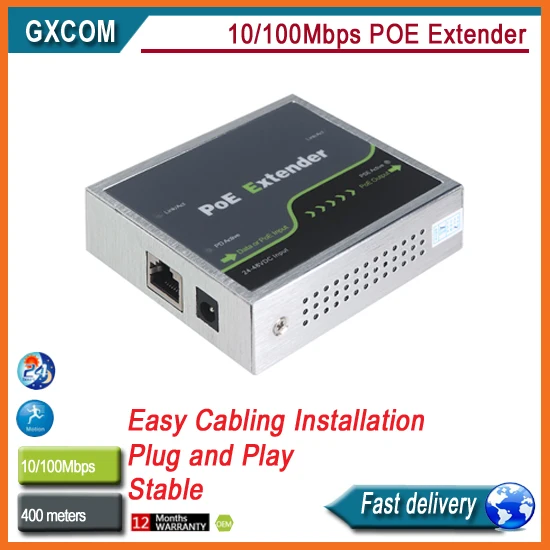 

10/100Mbps POE extender Compliant with IEEE802.3af/at