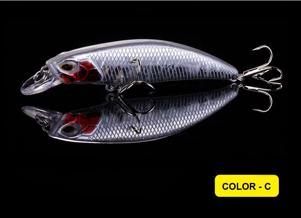 WALK FISH Minnow рыболовная приманка 65 мм 4,4 г 3D воблер с глазами воблеры искусственная пластиковая жесткая приманка Рыболовная Снасть