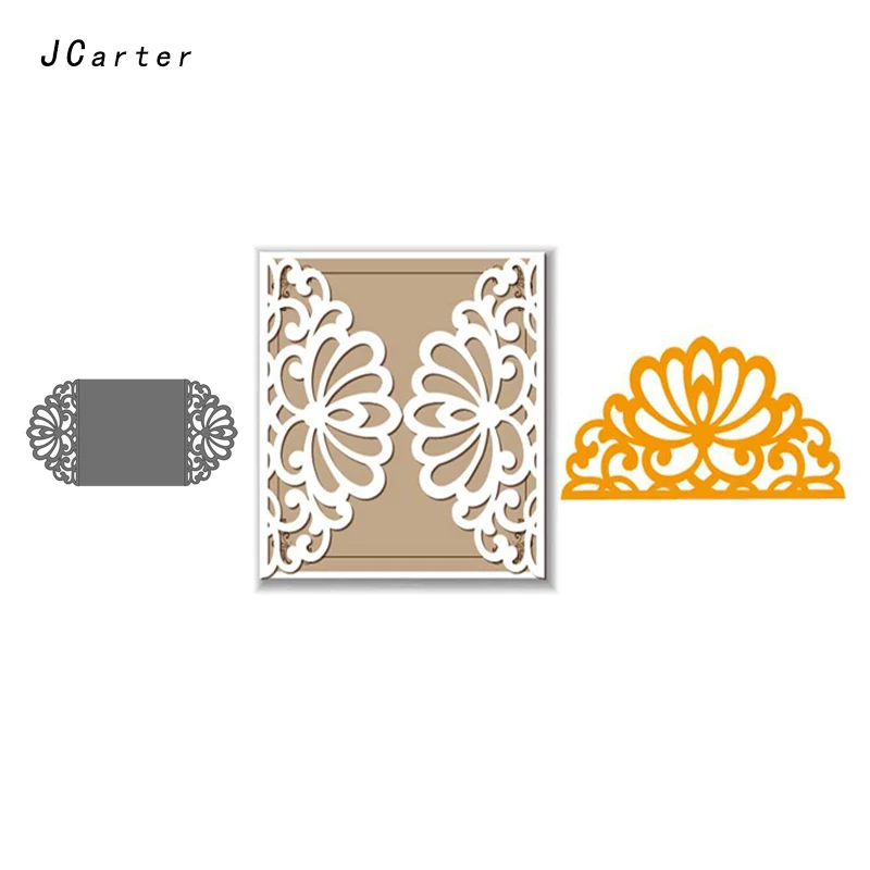 

JC Metal Cutting Dies Craft Cut Die Flower Cards Cover Frame Background 3D Dies Stencil Scrapbook DIY Handmade Album Paper Decor