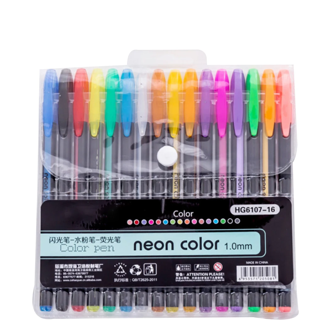 

The 2019 ZHUTING 16Pcs/set Water Paint Doodle Pens Fade Resistant Paint Fine Point Drawing Fluorescence Marker Pen