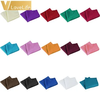 

100Pcs 30*30cm Napkin Polyester Table Cloths Many Colors 12"x12" Doiner Wedding Party Home Table Decoration