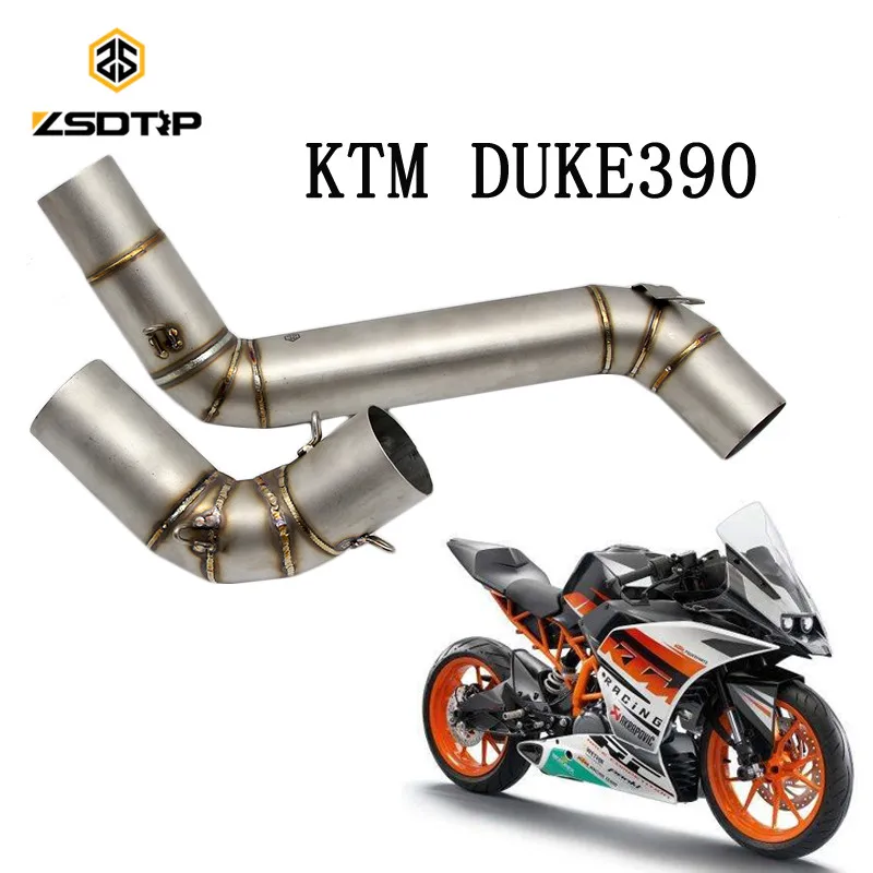 Good shipping ZSDTRP Motorcycle Modifiy exhaust pipe case for KT DU 390 model Stainless steel material | Автомобили и мотоциклы