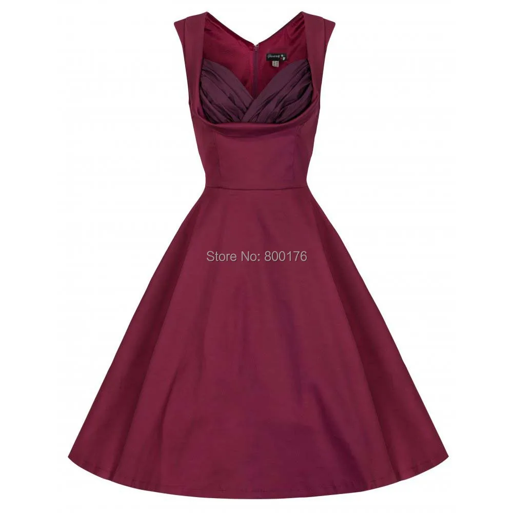 Free shipping 2015 New Arrival fashion New Sexy Stylish Women casual Printed Slim Rockabilly Pinup Dress