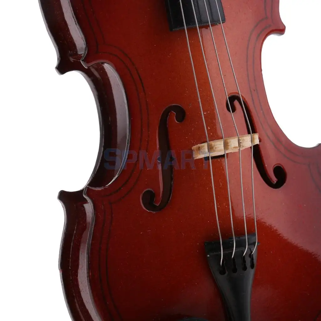 1/6 Scale Wooden Violin Model Action Figures Dollhouse Accessory Miniature Musical Instrument for Hot Toys Home Office Decor