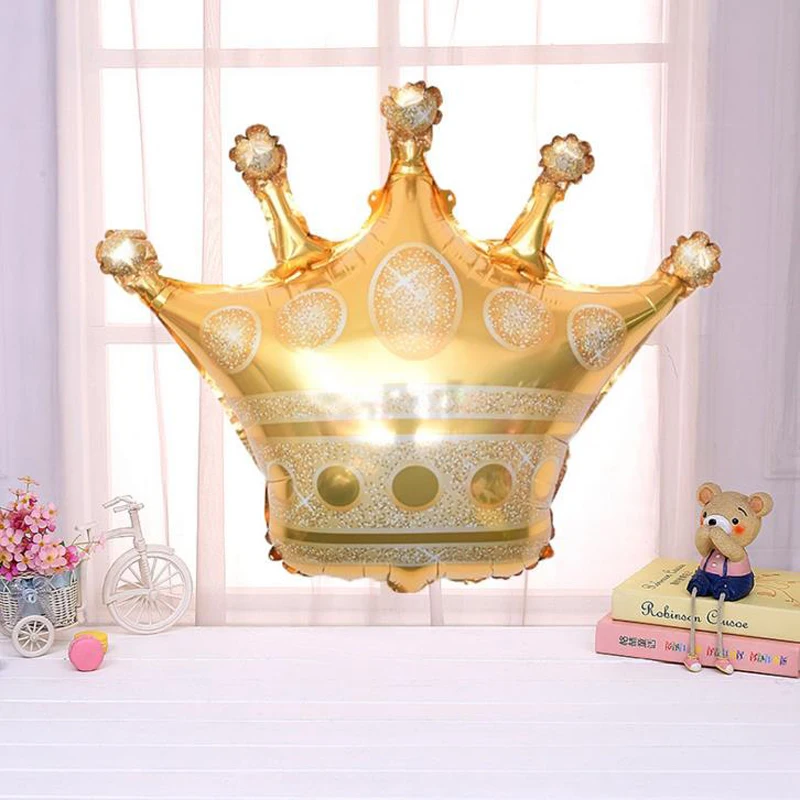 

1 Pcs Kawaii Crown Balloon for Adult Kid Boy Girl First Birthday Wedding Baby Shower New Year Bachelorette Hen Party Decoration