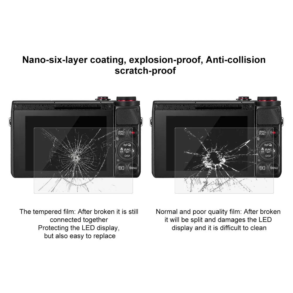 Экран Protector на Canon G9X G7X защитный закаленное Стекло пузырьков Anti Scratch Взрывозащищенный фильм защиты Glas HD 9 H
