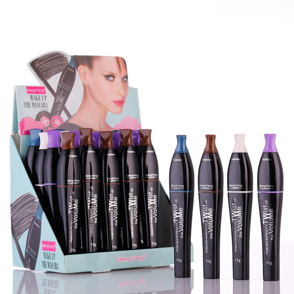 

4D Smudge-proof 2019 Eye Mascara Stretch Thick Curly Colorful Cosplay Makeup Extension Volume Mascara Tool Pro