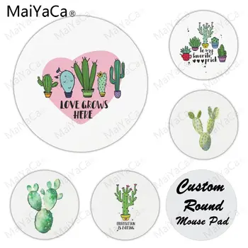 

MaiYaCa Nordic Cactus Simple Whie High Speed New Mousepad Size for 22X22cm Round Gaming Mousepads