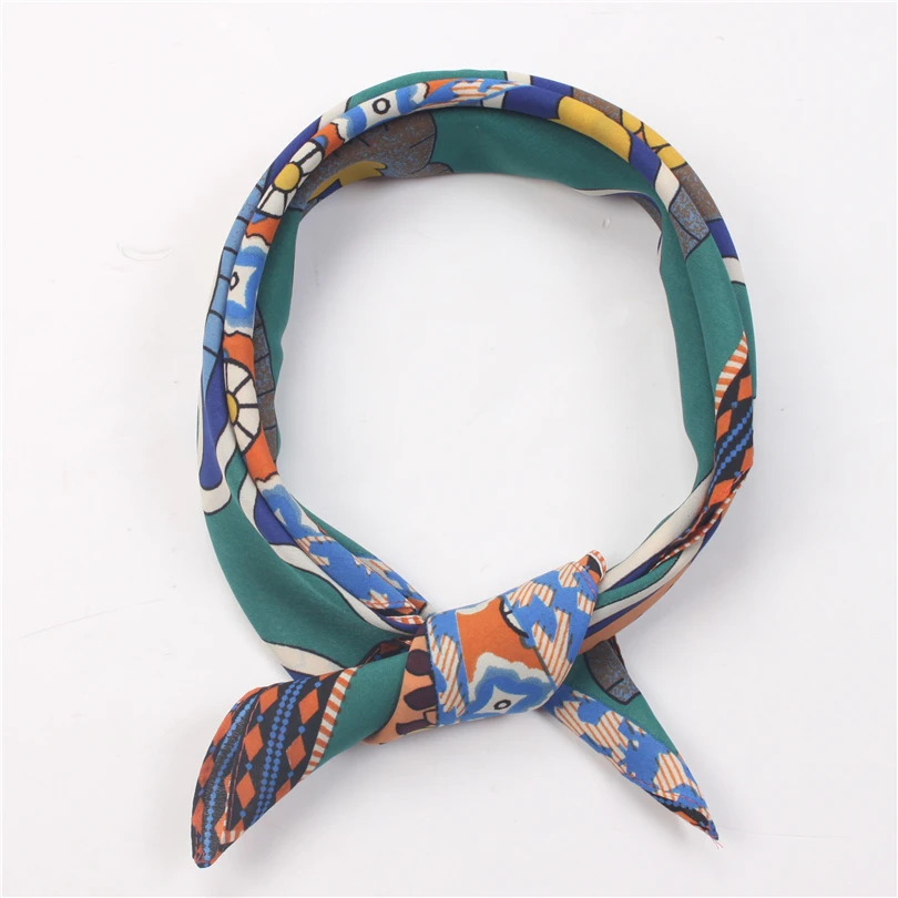 Neckerchief Square Scarf For Women Bandana 2019 Spring Polyester Floral Paisley Headband Female Hair Neck Scarf Handkerchief Neckerchief Square Scarf For Women Bandana 2019 Spring Polyester Floral Paisley Headband Female Hair Neck Scarf Handkerchief