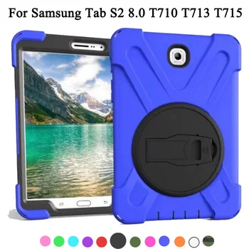 

Case For Samsung Galaxy Tab S2 8.0 T710 T713 T715 Cover Funda Kids Armor Full Body Safe Shockproof Heavy Duty Silicone Hard