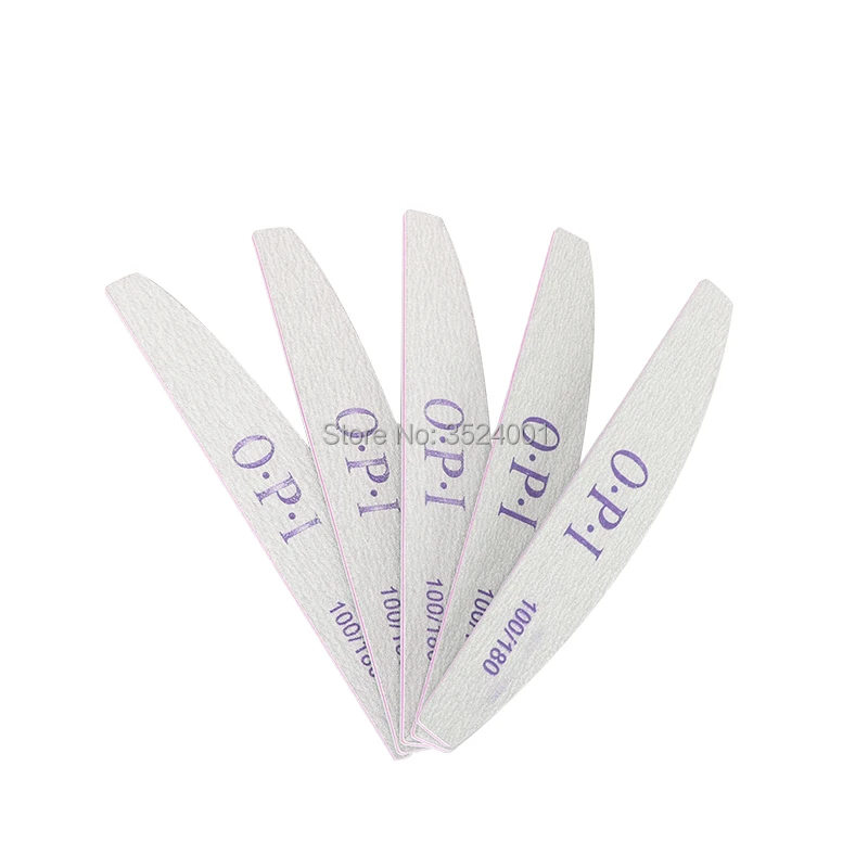 

10Pcs New 2-Side Half Moon Nai Art Acrylic Polish Grind Sand File Block Buffer Manicure Tool