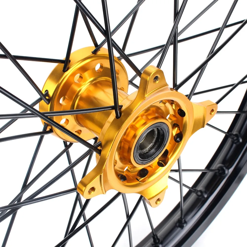 BIKINGBOY 21*1,6 19*2,15 MX Полный передние и задние колеса диски концентраторы 36 спиц для SUZUKI РМЗ 450 05 06-17 RMZ250 РМЗ 250 07 08 09-17