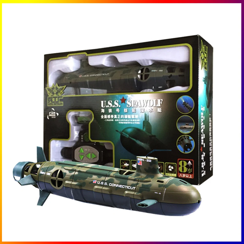 

13000 RC Submarine Toys Remote control Submarino U.S.S Seawolf Submarine model for Children AS Gift Remoto Outdoor Toy