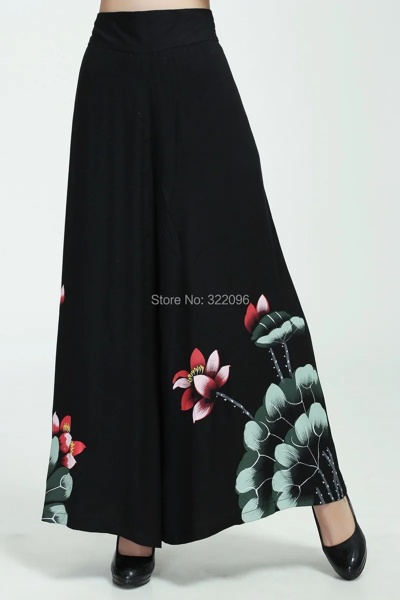 

Shanghai Story wide leg pants tang suit female trousers national trend women's chinese style clothes flare trousers 2369