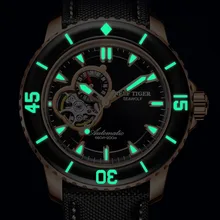 REEF TIGER/RT брендовые автоматические механические часы мужские спортивные погружные 200 м водонепроницаемые часы для дайвинга Relogio Masculino RGA3039