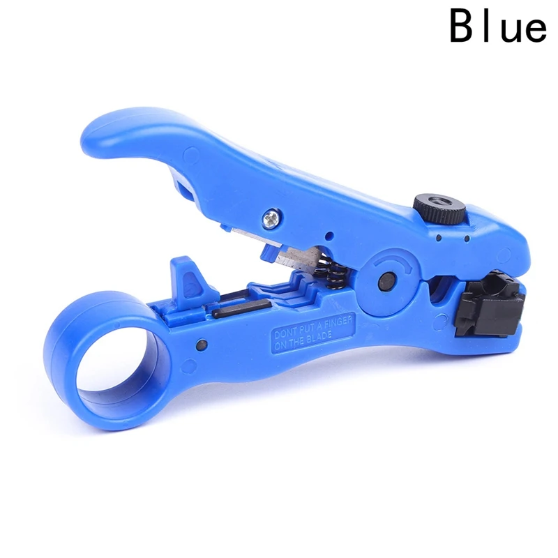 Flat or Round UTP Cat5 Cat6 Wire Coax Coaxial Stripping Tool Universal