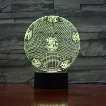 

3D Light USB Table Desk Lamp LED Football 7 Colors Changing Touch Switch light Home Decoration GX847 Drop Shipping Business