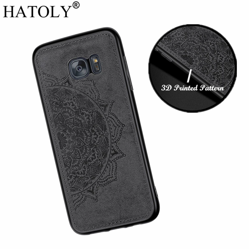 Чехол HATOLY с 3D цветами для Samsung Galaxy S7 мягкий силиконовый чехол из твердой ткани