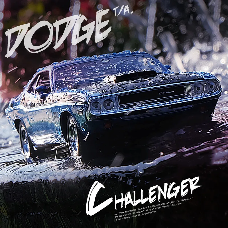 Высокое качество 1:24 Dodge Challenger сплав модель автомобиля, расширенная коллекция и подарок мускул Модель автомобиля украшения