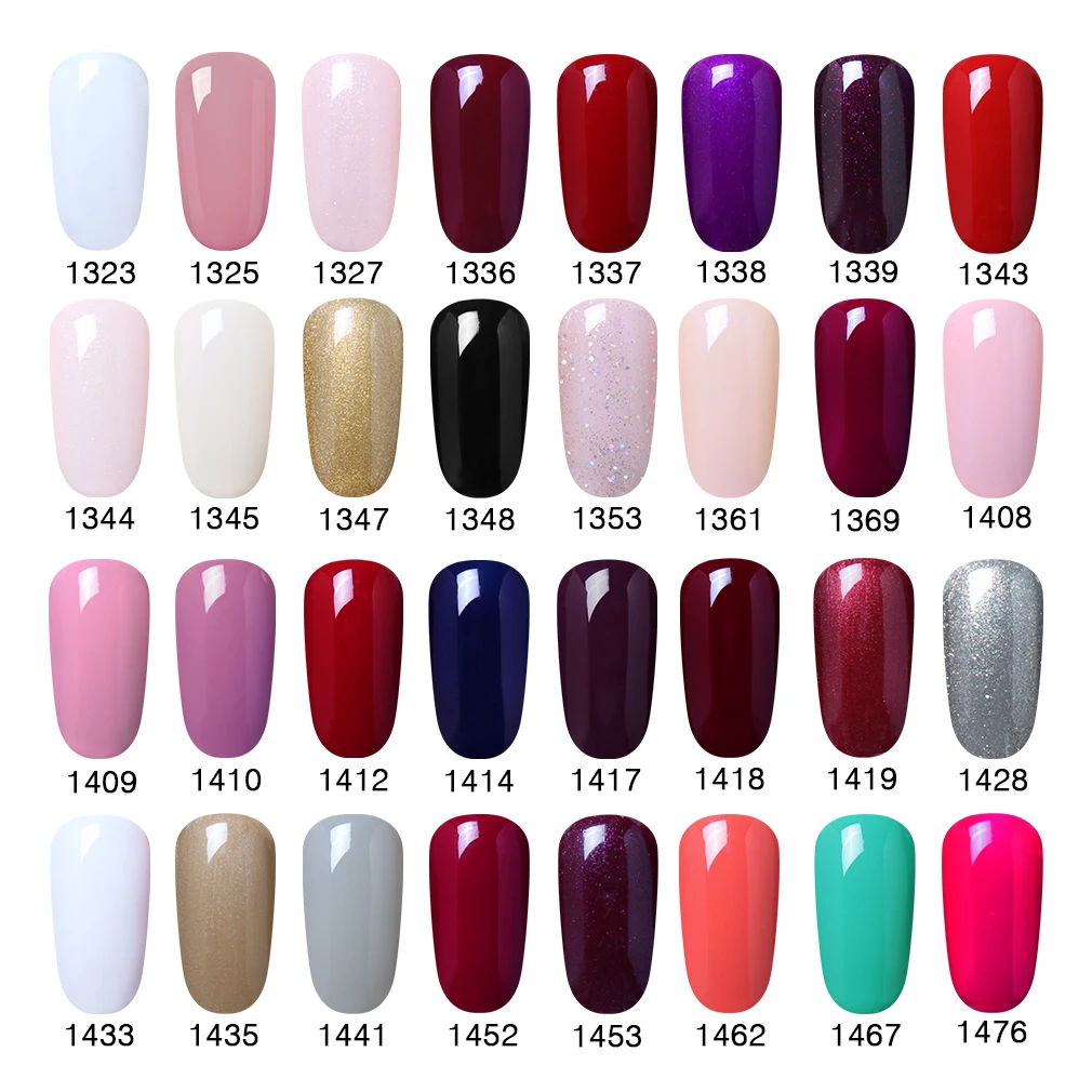 Elite99 Soak Off 10ml Pure Color UV Gel Nail Polish Vernis Semi Permanent Nail UV Polish Hybrid Varnish Nail Art Manicure Nails